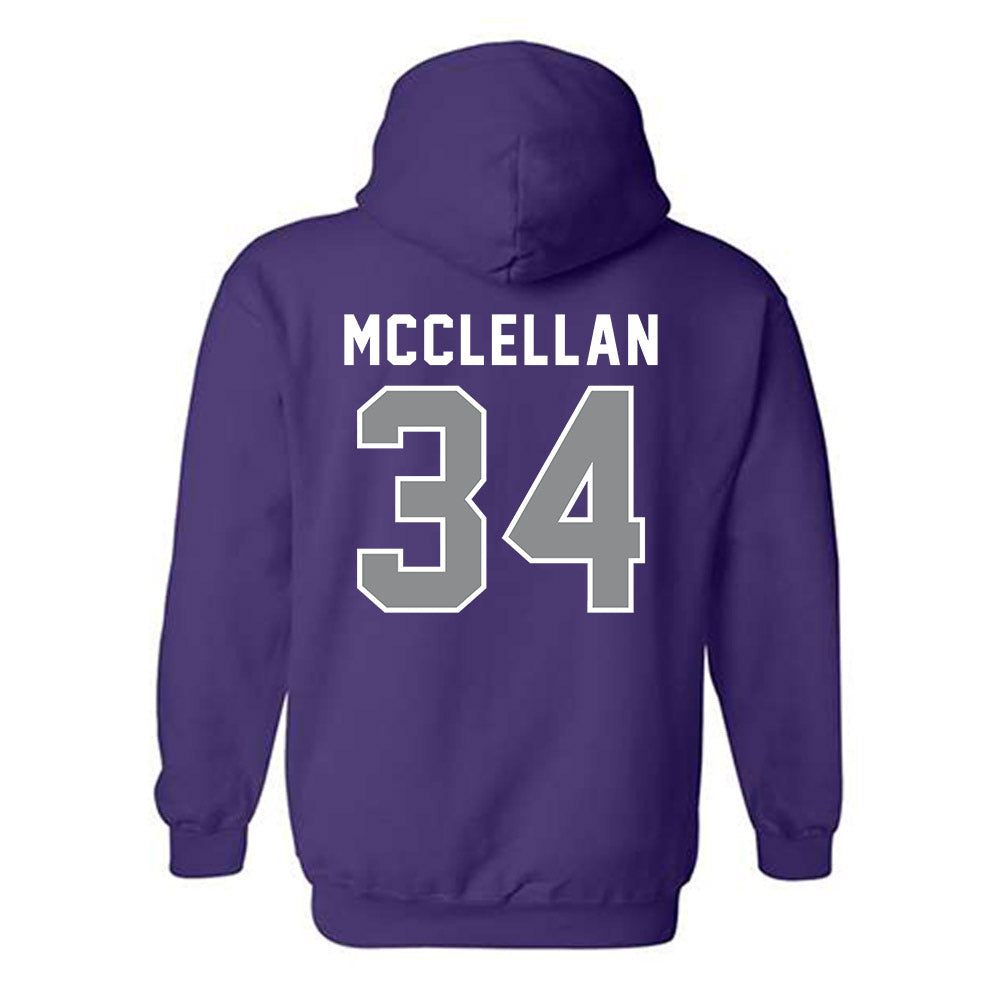 Kansas State - NCAA Football : Nick McClellan - Wildcat hand sign Hooded Sweatshirt-1