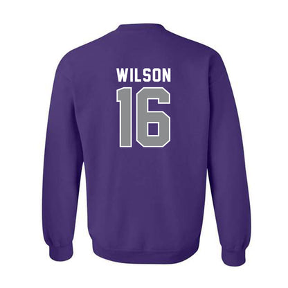Kansas State - NCAA Football : Julius Wilson - Wildcat hand sign Crewneck Sweatshirt-1
