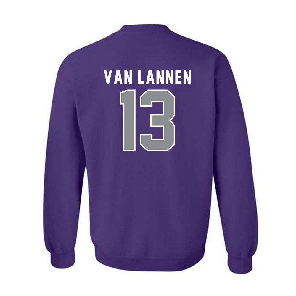 Kansas State - NCAA Women's Volleyball : Emerson Van Lannen - Wildcat hand sign Crewneck Sweatshirt-1