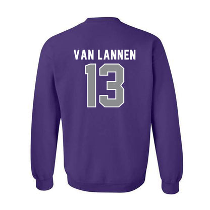 Kansas State - NCAA Women's Volleyball : Emerson Van Lannen - Wildcat hand sign Crewneck Sweatshirt-1