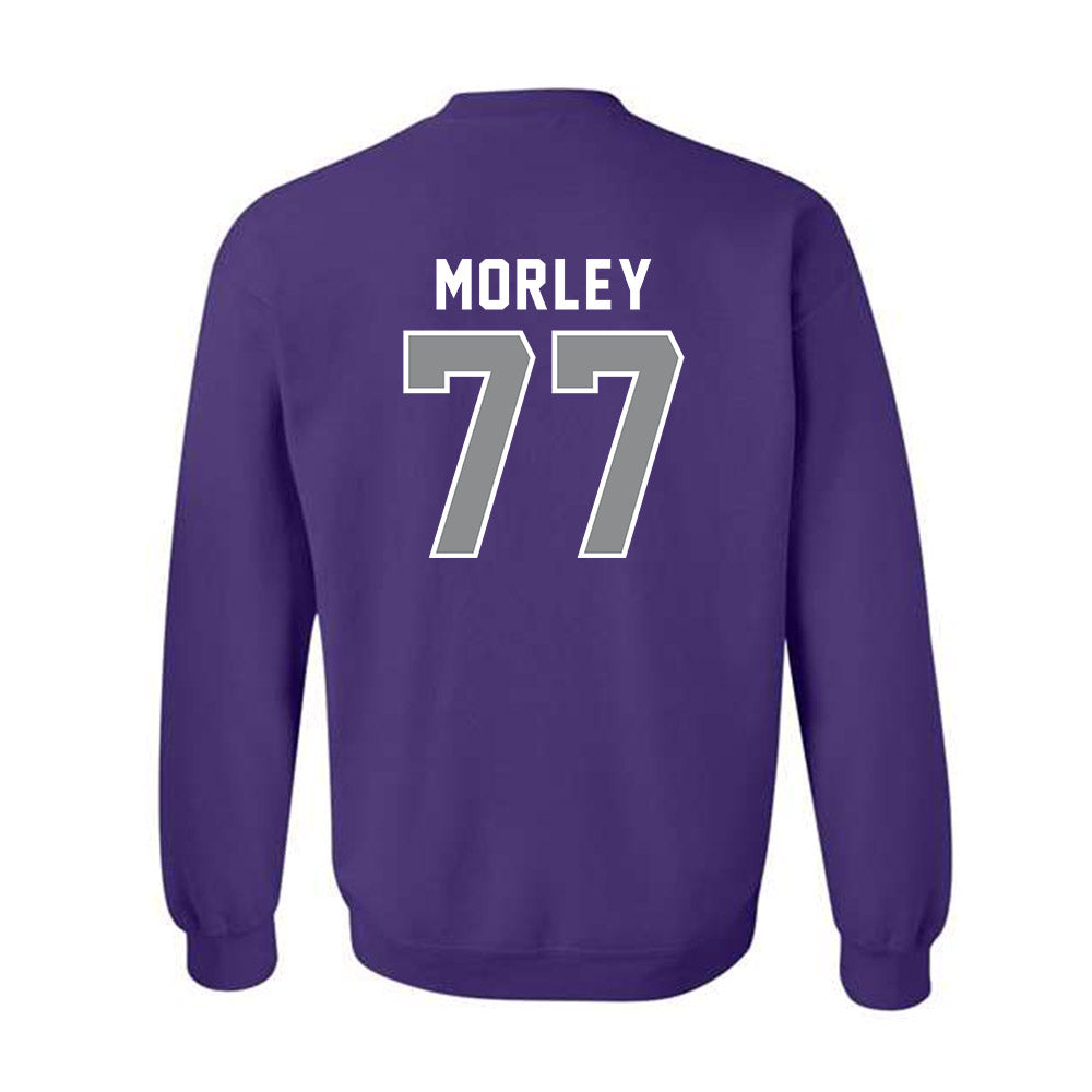 Kansas State - NCAA Football : Tanner Morley - Wildcat hand sign Crewneck Sweatshirt-1