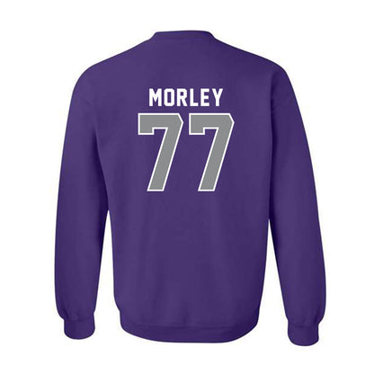 Kansas State - NCAA Football : Tanner Morley - Wildcat hand sign Crewneck Sweatshirt-1