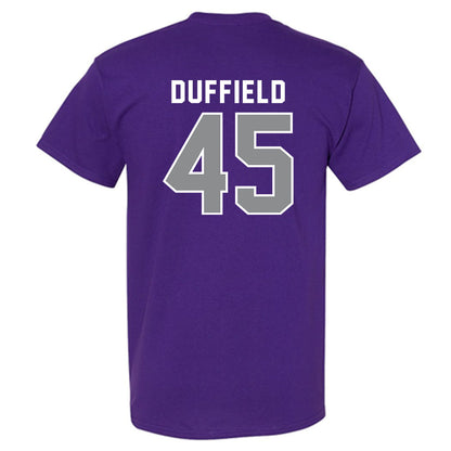 Kansas State - NCAA Football : Jaxson Duffield - Wildcat hand sign T-Shirt-1