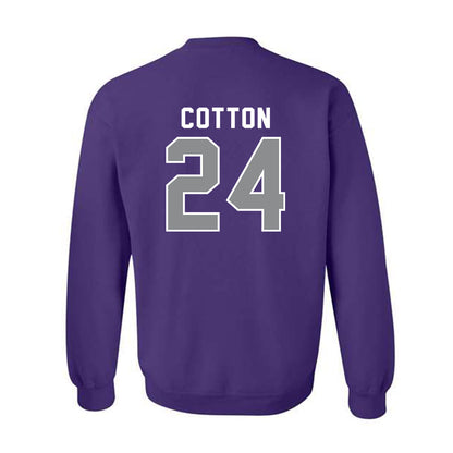 Kansas State - NCAA Women's Basketball : Jenessa Cotton - Wildcat hand sign Crewneck Sweatshirt-1