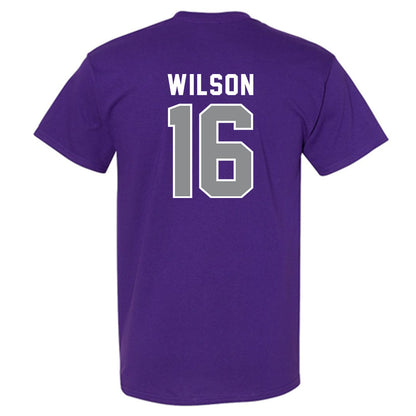 Kansas State - NCAA Football : Julius Wilson - Wildcat hand sign T-Shirt-1