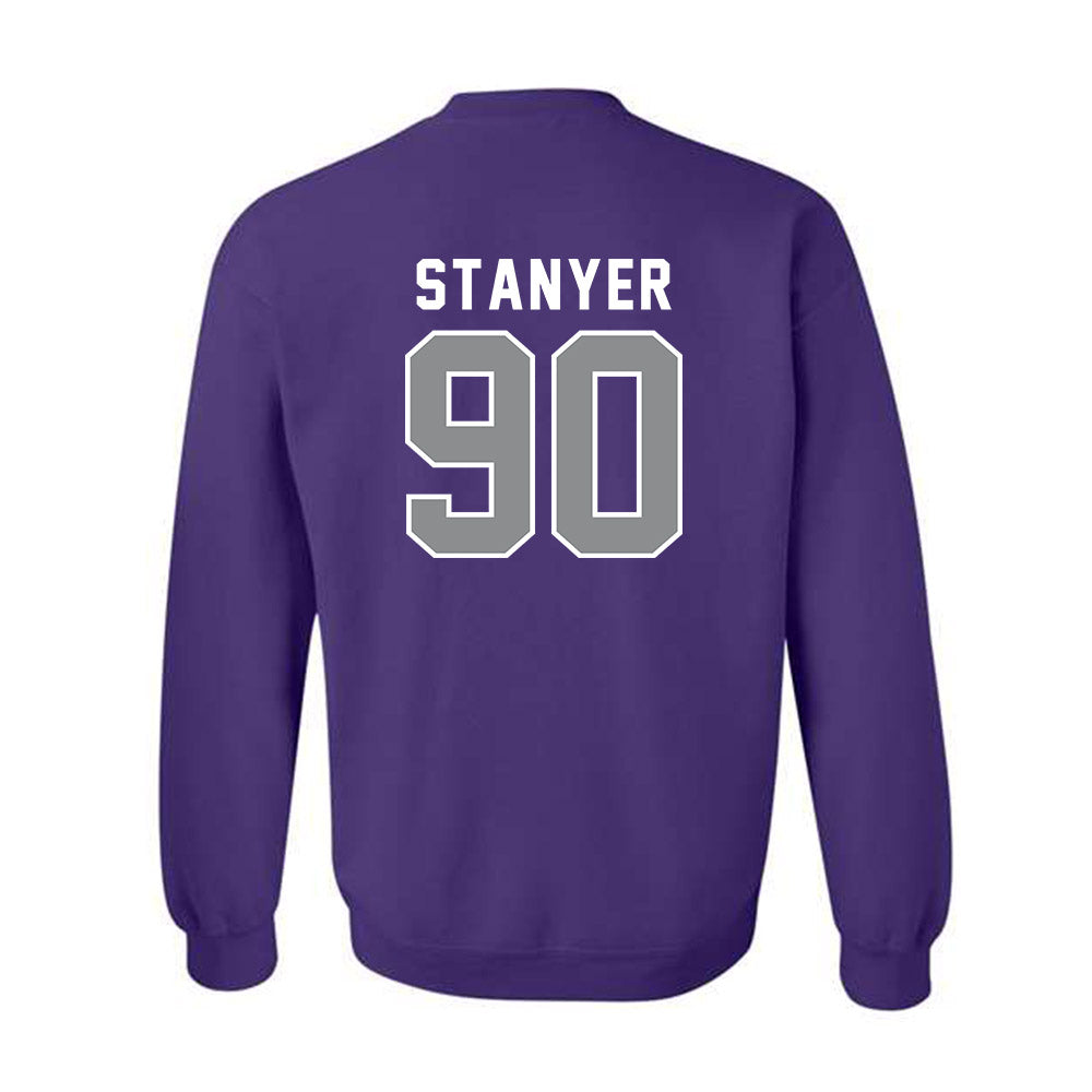 Kansas State - NCAA Football : Brad Stanyer - Wildcat hand sign Crewneck Sweatshirt-1