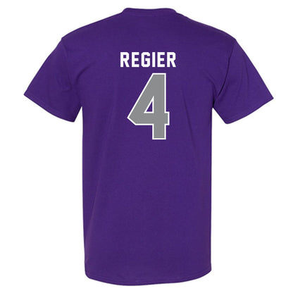 Kansas State - NCAA Women's Soccer : Alix Regier - Wildcat hand sign T-Shirt-1