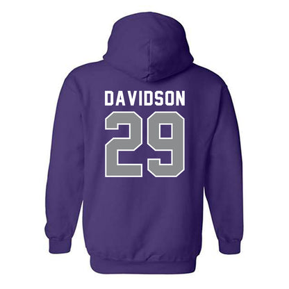 Kansas State - NCAA Football : Dylan Davidson - Wildcat hand sign Hooded Sweatshirt-1