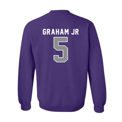 Kansas State - NCAA Football : Micheal Graham Jr - Wildcat hand sign Crewneck Sweatshirt-1
