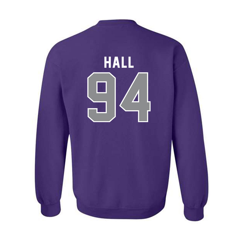 Kansas State - NCAA Football : Kingston Hall - Wildcat hand sign Crewneck Sweatshirt-1