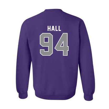 Kansas State - NCAA Football : Kingston Hall - Wildcat hand sign Crewneck Sweatshirt-1