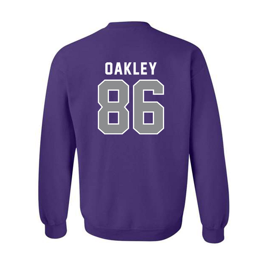 Kansas State - NCAA Football : Garrett Oakley - Wildcat hand sign Crewneck Sweatshirt-1