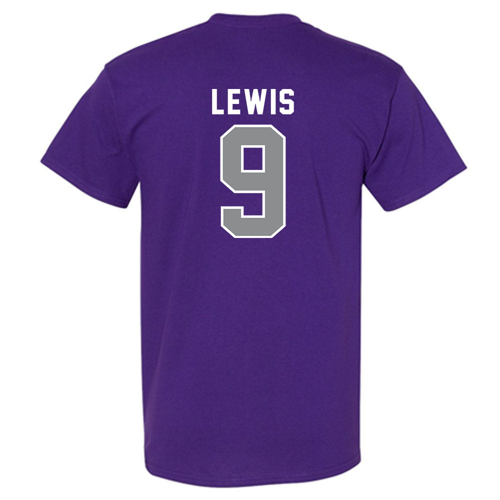 Kansas State - NCAA Baseball : Donte Lewis - Wildcat hand sign T-Shirt-1