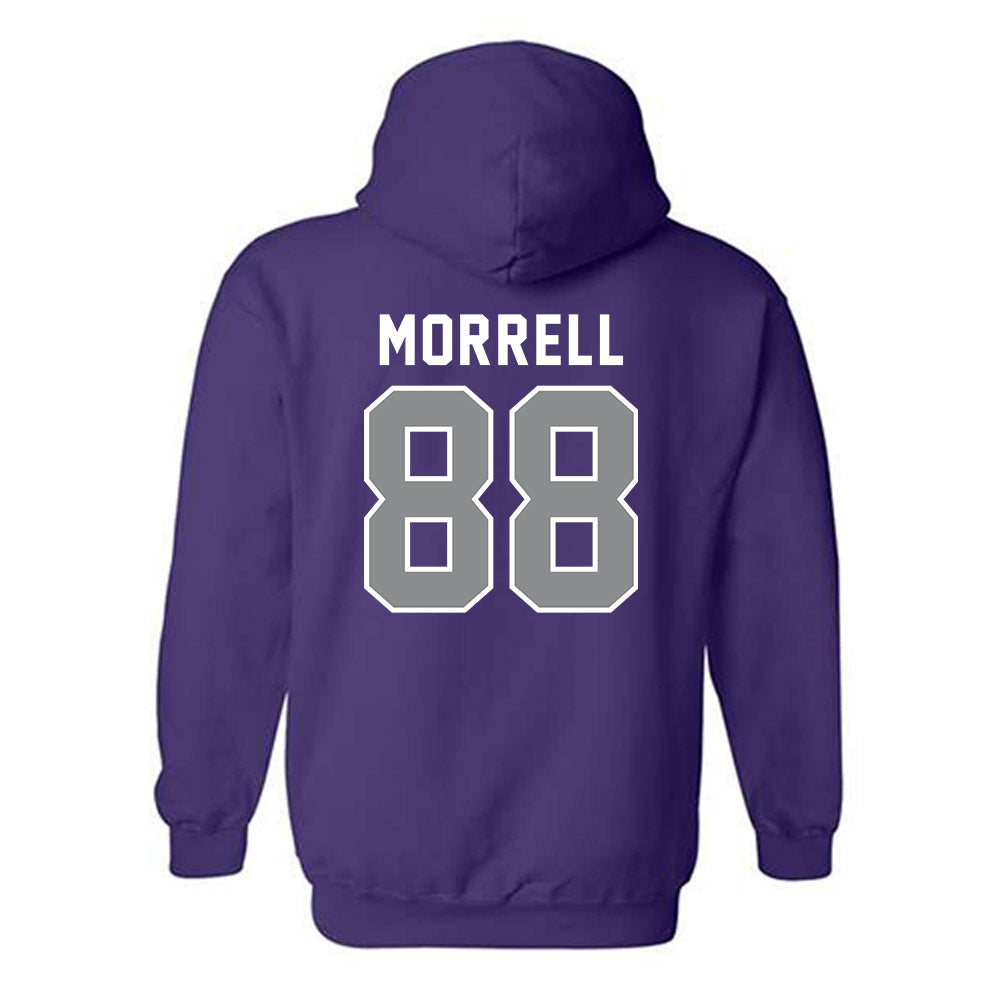Kansas State - NCAA Football : Arley Morrell - Wildcat hand sign Hooded Sweatshirt-1