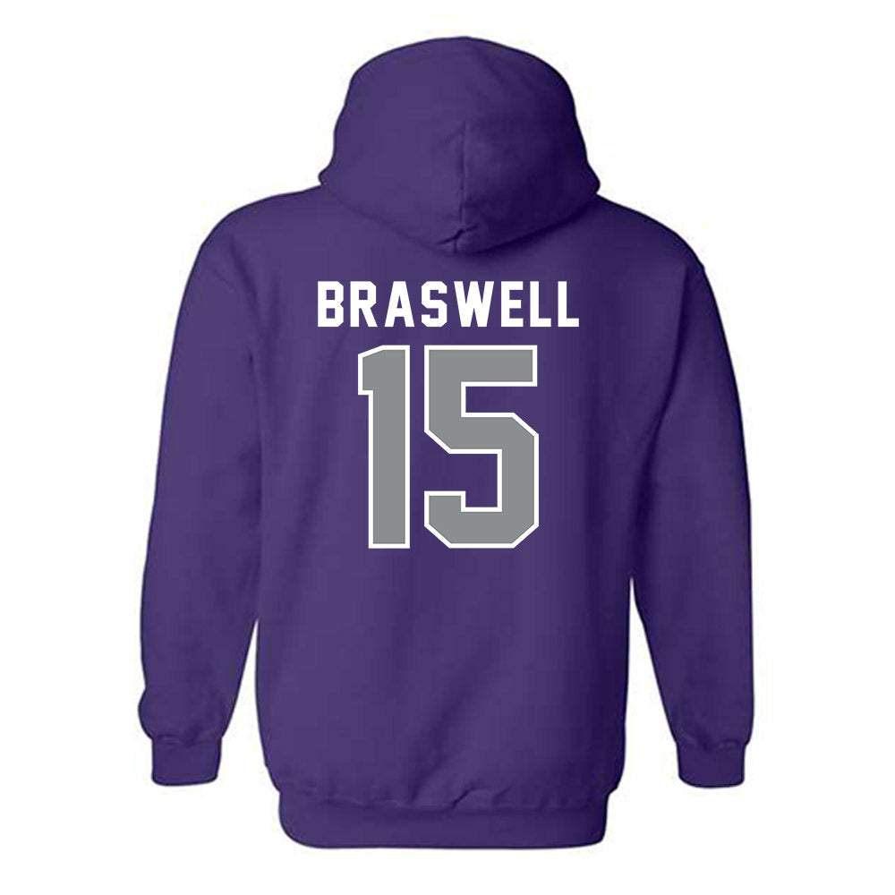 Kansas State - NCAA Women's Soccer : McKinnan Braswell - Wildcat hand sign Hooded Sweatshirt-1