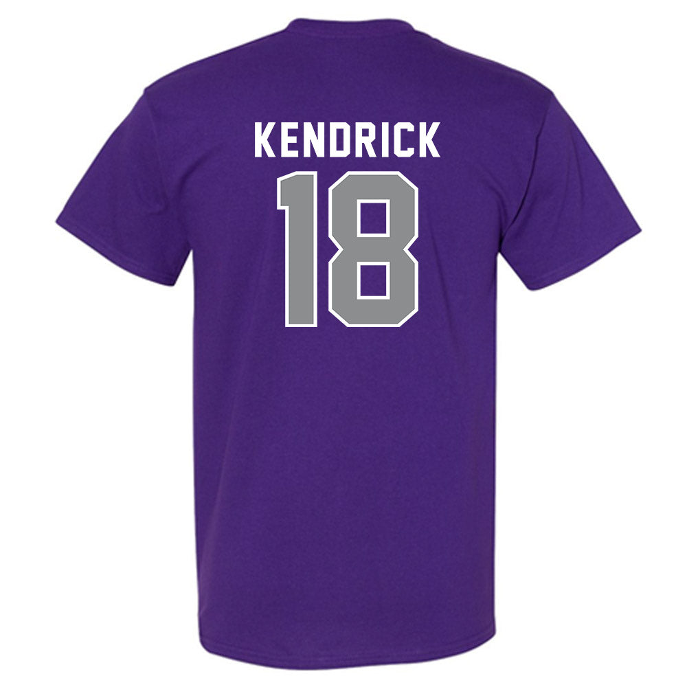 Kansas State - NCAA Baseball : Micah Kendrick - Wildcat hand sign T-Shirt-1