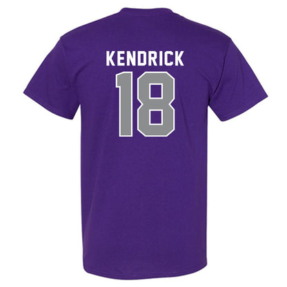 Kansas State - NCAA Baseball : Micah Kendrick - Wildcat hand sign T-Shirt-1