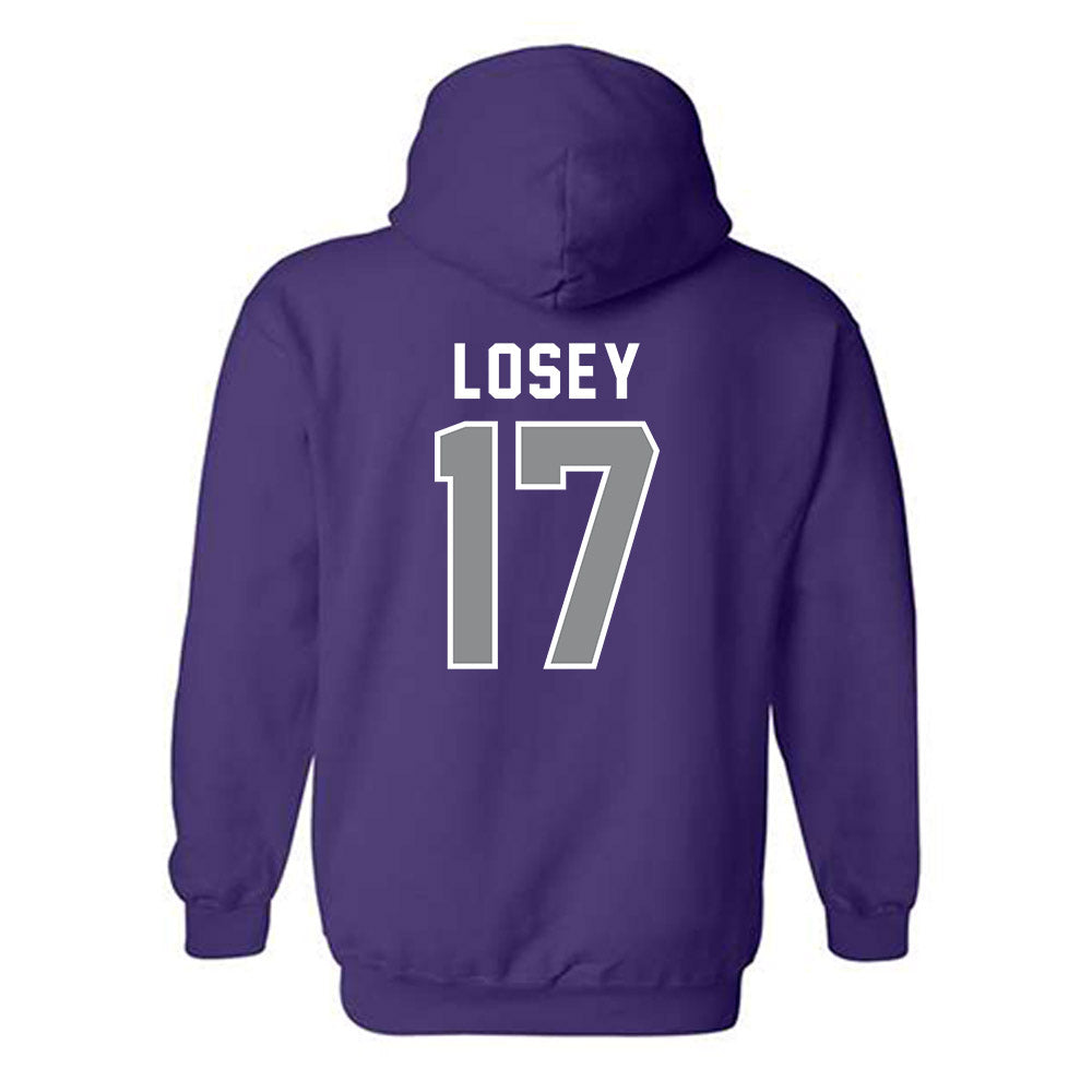 Kansas State - NCAA Women's Soccer : Jordan Losey - Wildcat hand sign Hooded Sweatshirt-1
