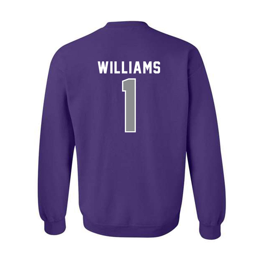 Kansas State - NCAA Football : Izaiah Williams - Wildcat hand sign Crewneck Sweatshirt-1