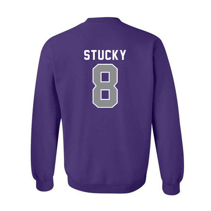 Kansas State - NCAA Women's Volleyball : Camdyn Stucky - Wildcat hand sign Crewneck Sweatshirt-1
