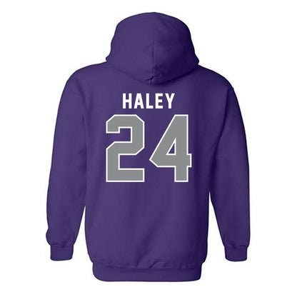 Kansas State - NCAA Baseball : Austin Haley - Wildcat hand sign Hooded Sweatshirt-1