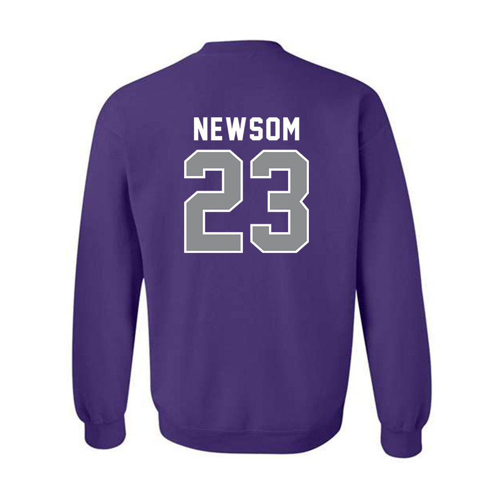 Kansas State - NCAA Football : Asa Newsom - Wildcat hand sign Crewneck Sweatshirt-1