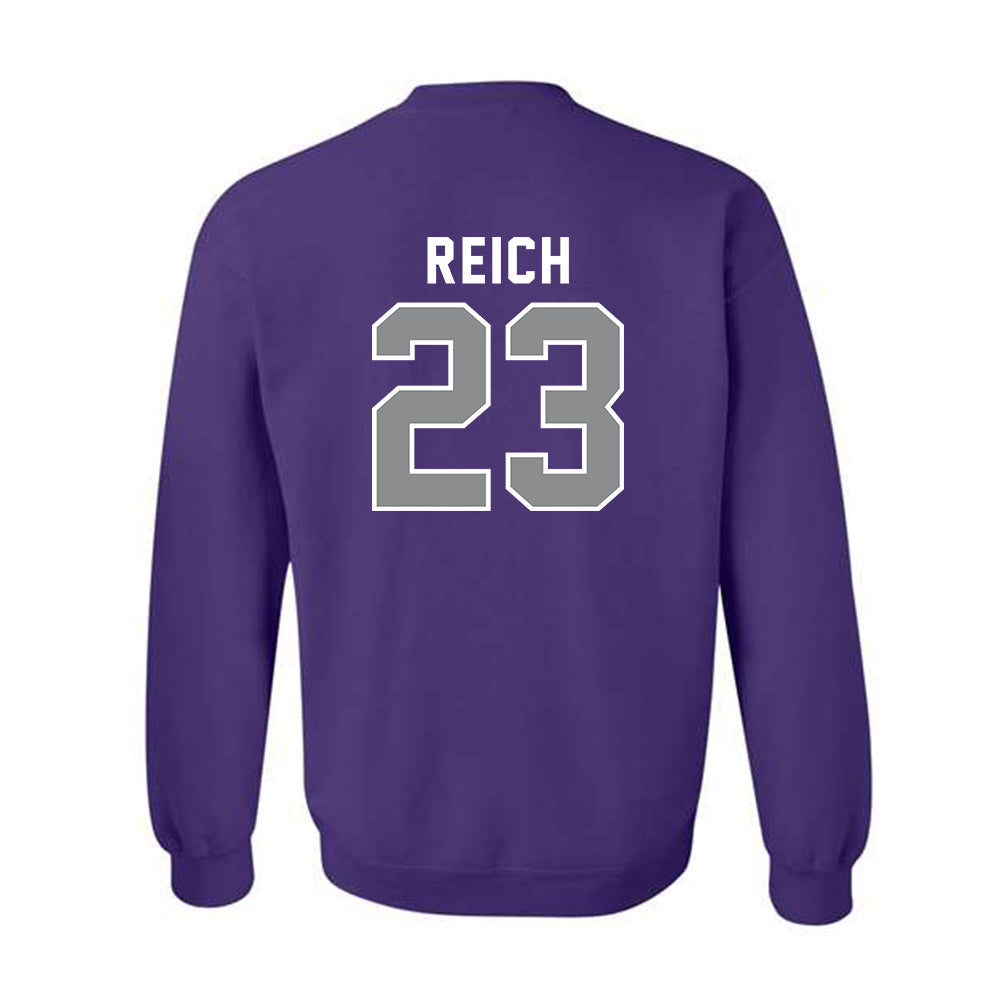 Kansas State - NCAA Baseball : Jonah Reich - Wildcat hand sign Crewneck Sweatshirt-1