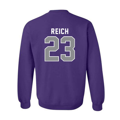 Kansas State - NCAA Baseball : Jonah Reich - Wildcat hand sign Crewneck Sweatshirt-1