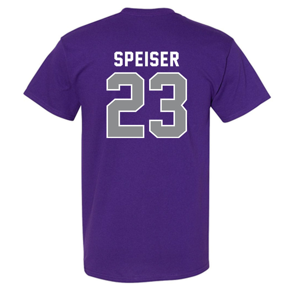 Kansas State - NCAA Women's Basketball : jordan speiser - Wildcat hand sign T-Shirt-1