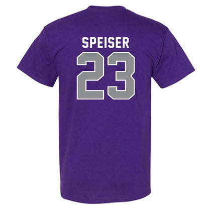 Kansas State - NCAA Women's Basketball : jordan speiser - Wildcat hand sign T-Shirt-1
