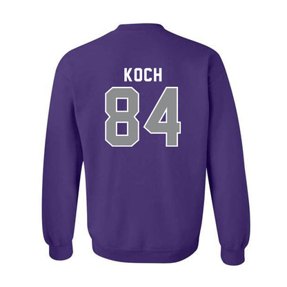 Kansas State - NCAA Football : Isaac Koch - Wildcat hand sign Crewneck Sweatshirt-1