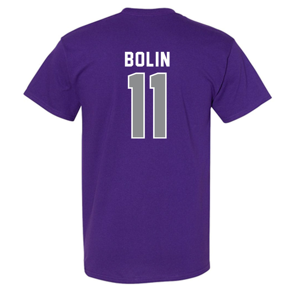 Kansas State - NCAA Baseball : Robby Bolin - Wildcat hand sign T-Shirt-1