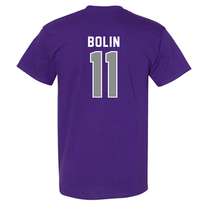 Kansas State - NCAA Baseball : Robby Bolin - Wildcat hand sign T-Shirt-1