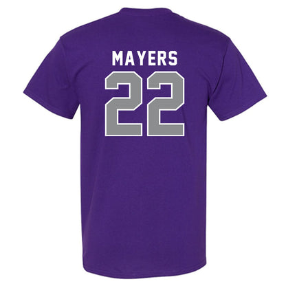 Kansas State - NCAA Women's Soccer : Langley Mayers - Wildcat hand sign T-Shirt-1