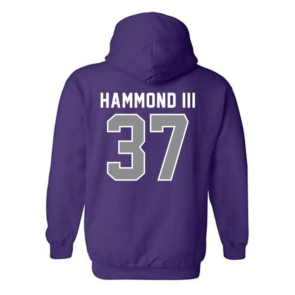 Kansas State - NCAA Football : Robert Hammond III - Wildcat hand sign Hooded Sweatshirt-1