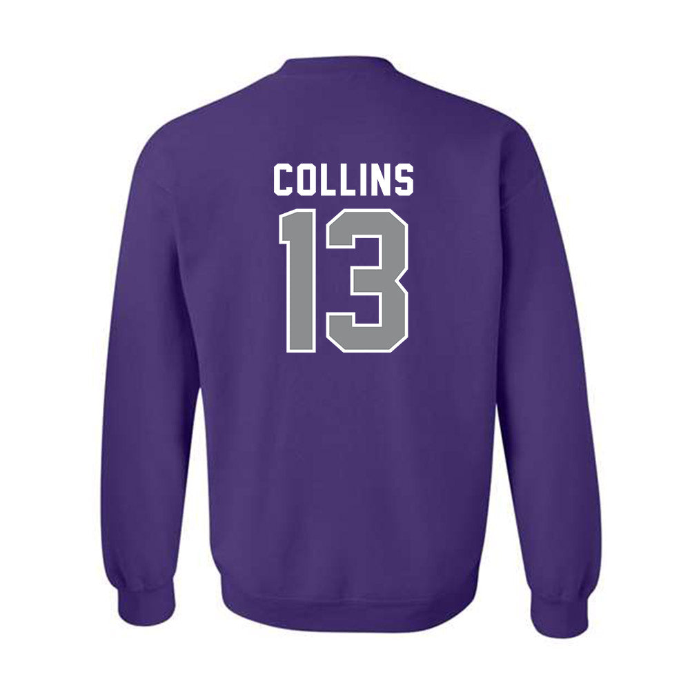 Kansas State - NCAA Football : RJ Collins - Wildcat hand sign Crewneck Sweatshirt-1
