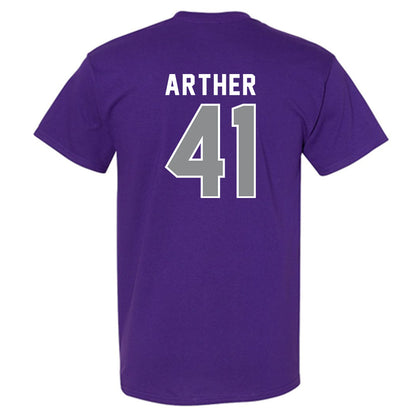 Kansas State - NCAA Baseball : Adam Arther - Wildcat hand sign T-Shirt-1