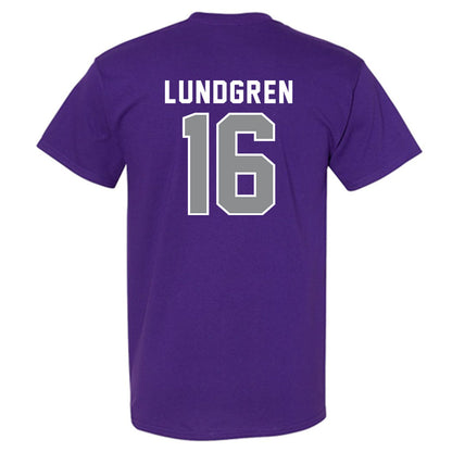 Kansas State - NCAA Women's Volleyball : Cadence Lundgren - Wildcat hand sign T-Shirt-1