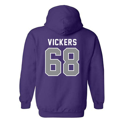 Kansas State - NCAA Football : Joe Vickers - Wildcat hand sign Hooded Sweatshirt-1