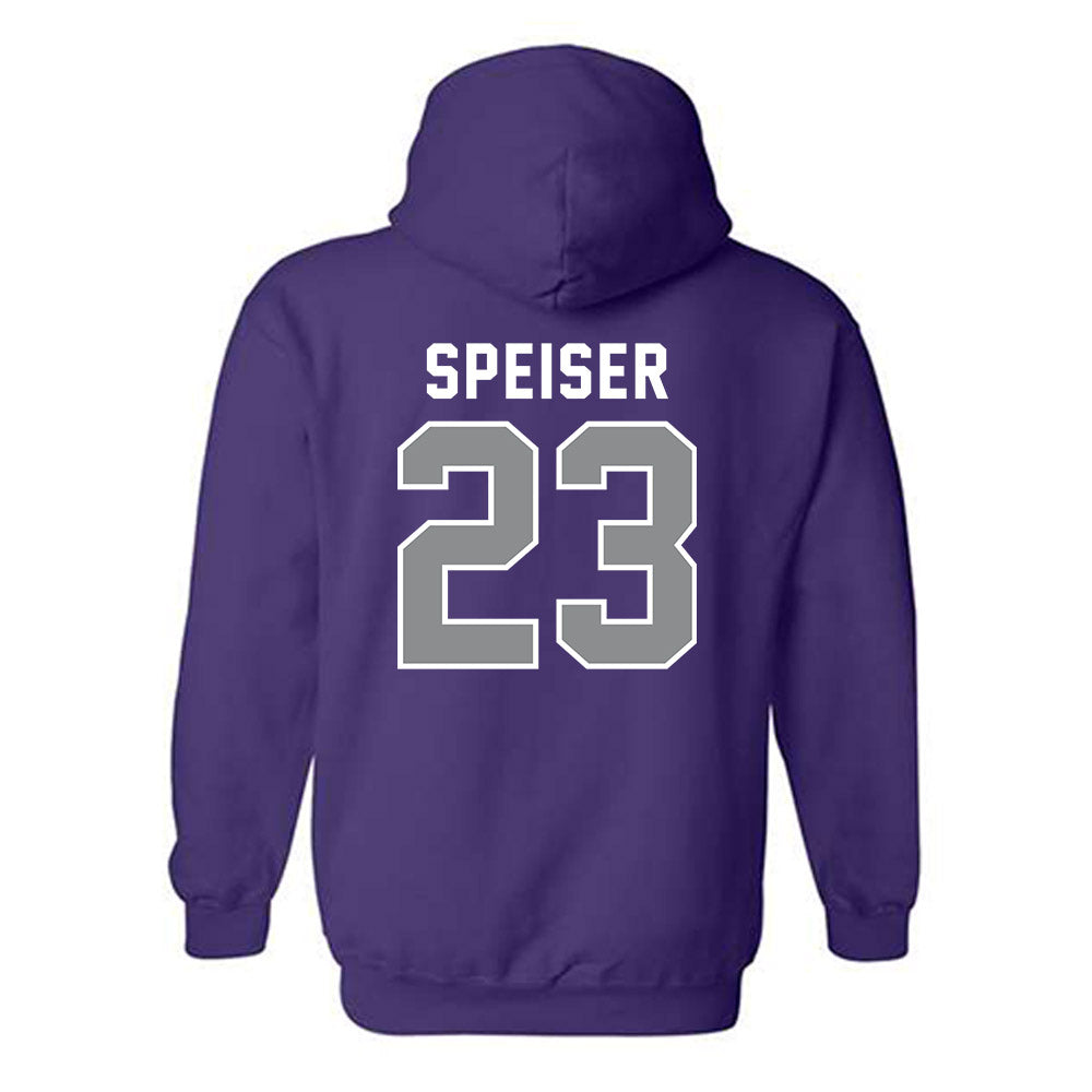 Kansas State - NCAA Women's Basketball : jordan speiser - Wildcat hand sign Hooded Sweatshirt-1