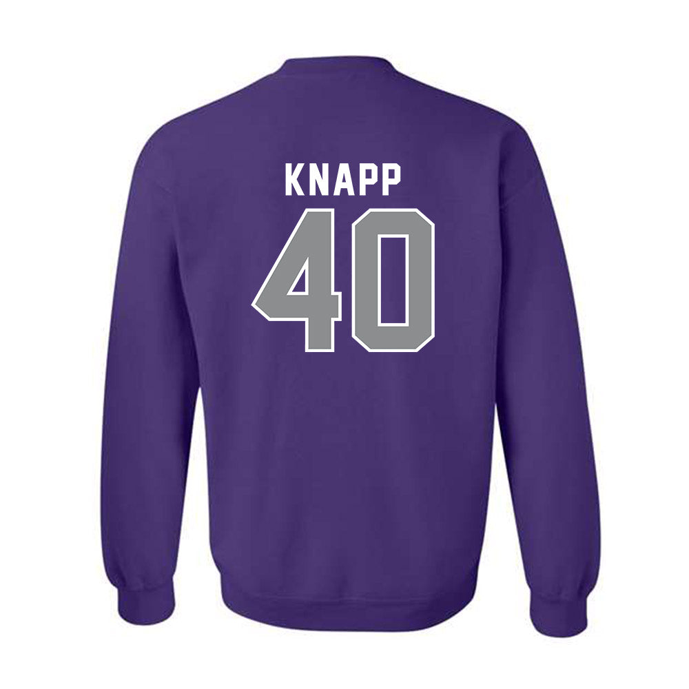 Kansas State - NCAA Football : Dalton Knapp - Wildcat hand sign Crewneck Sweatshirt-1