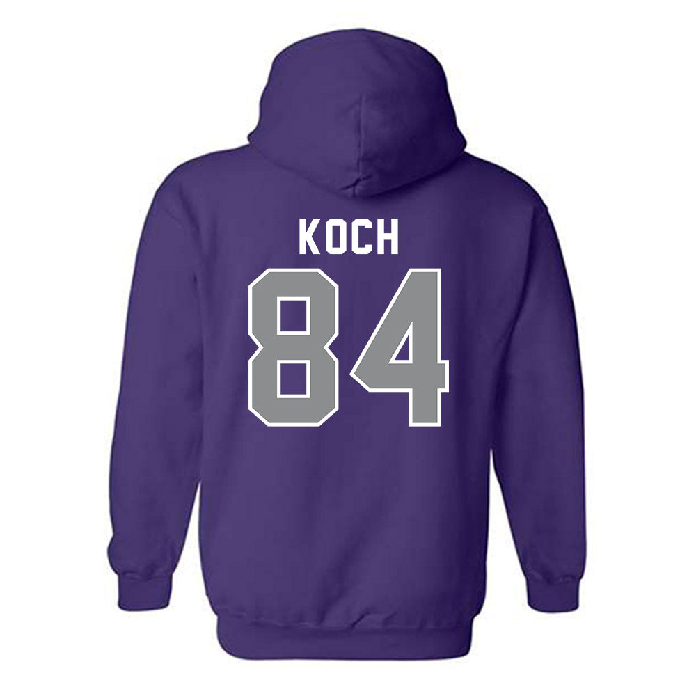 Kansas State - NCAA Football : Isaac Koch - Wildcat hand sign Hooded Sweatshirt-1