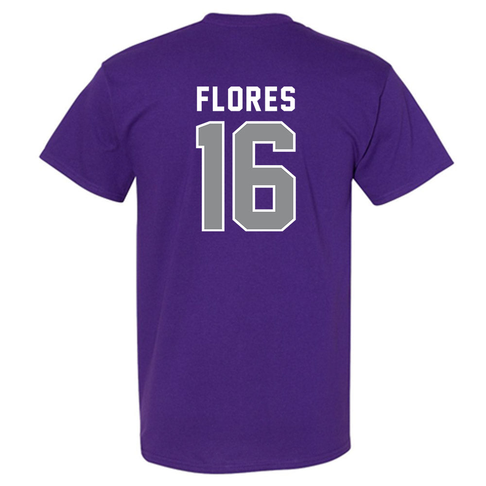 Kansas State - NCAA Baseball : Matthew Flores - Wildcat hand sign T-Shirt-1