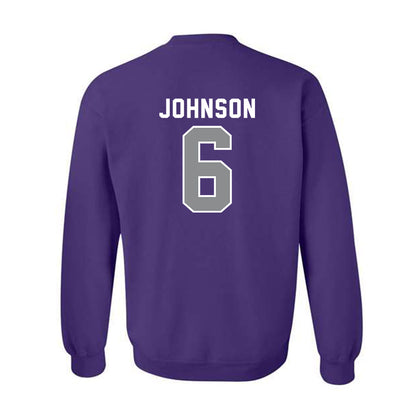 Kansas State - NCAA Men's Basketball : Marcus Johnson - Wildcat hand sign Crewneck Sweatshirt-1