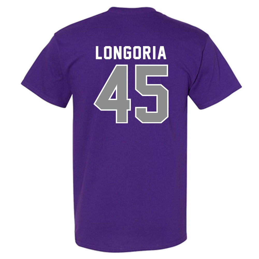 Kansas State - NCAA Baseball : Adan Longoria - Wildcat hand sign T-Shirt-1