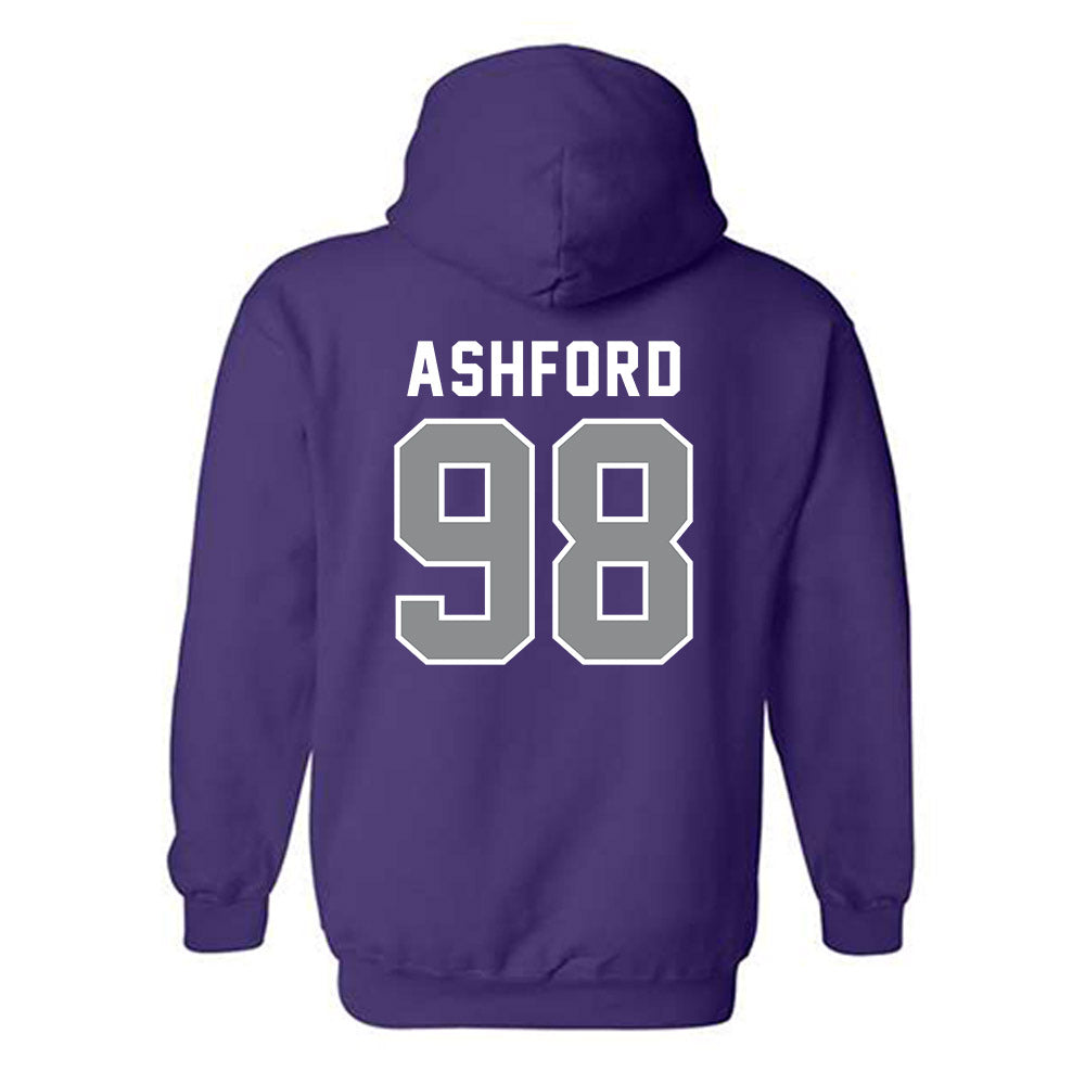 Kansas State - NCAA Football : Tucker Ashford - Wildcat hand sign Hooded Sweatshirt-1