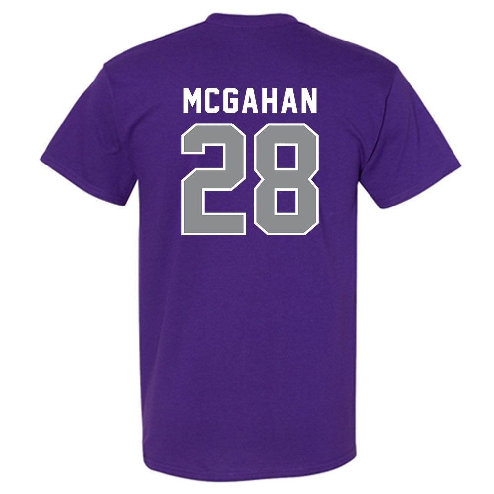 Kansas State - NCAA Baseball : Shea McGahan - Wildcat hand sign T-Shirt-1