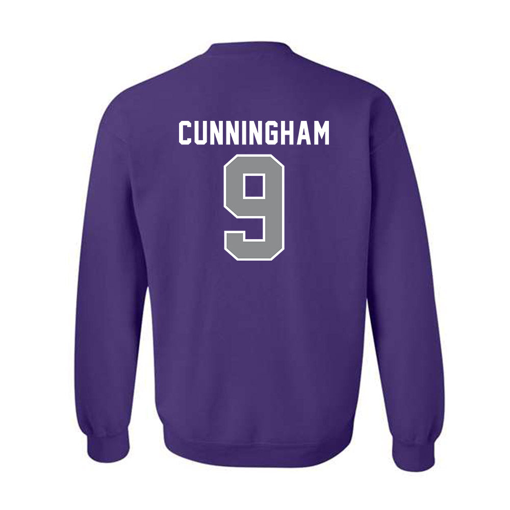Kansas State - NCAA Women's Rowing : Sylvia Cunningham - Wildcat hand sign Crewneck Sweatshirt-1