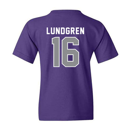 Kansas State - NCAA Women's Volleyball : Cadence Lundgren - Wildcat hand sign Youth T-Shirt-1