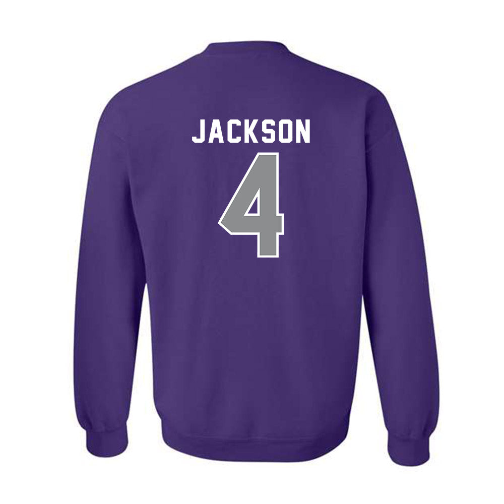 Kansas State - NCAA Football : Joe Jackson - Wildcat hand sign Crewneck Sweatshirt-1